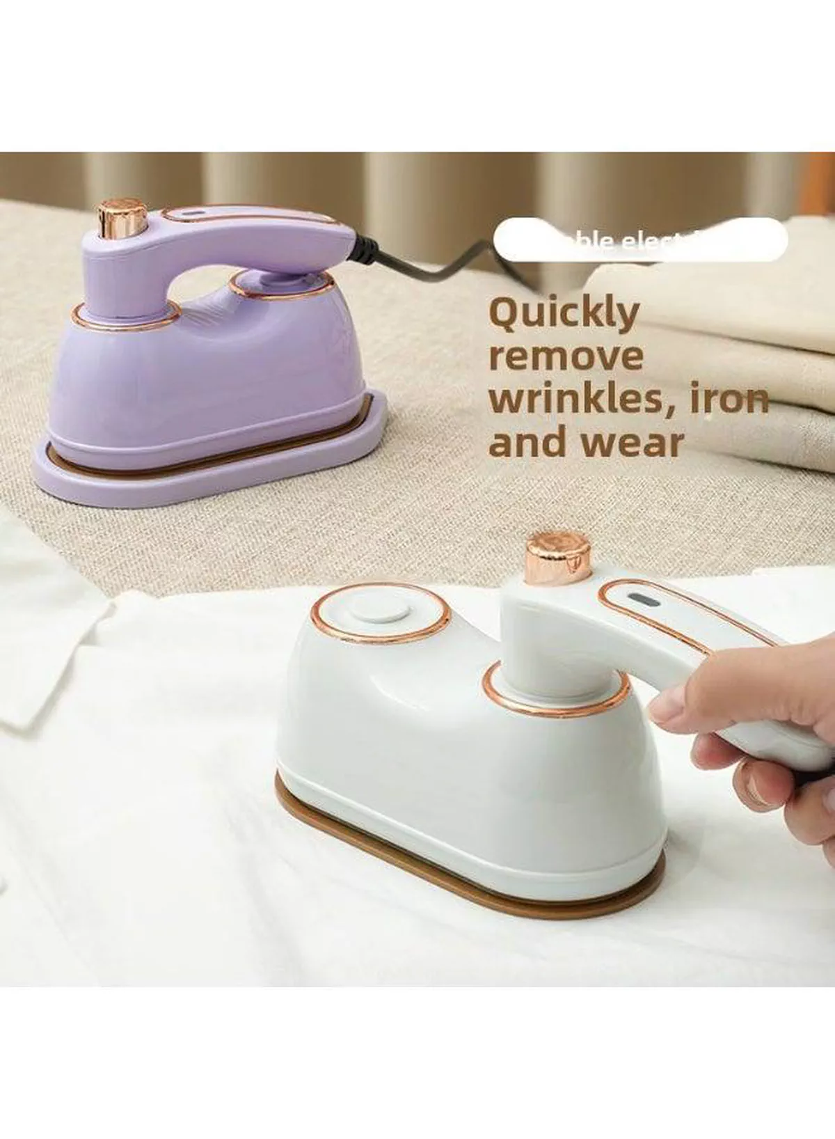 Portable Garment Iron for Quick Wrinkle Removal Keep your wardrobe looking fresh with this convenient folding iron. Its compact construction, simple operation, and steam capability make it a practical choice for travelers, students, professionals, and everyday household use.-1-1
