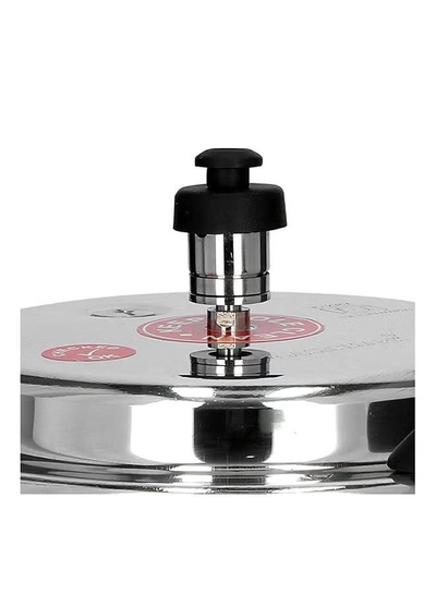 Olsenmark 5000ml Aluminium Pressure Cooker, 5L - High Quality Vent Valve - Anti Bulging Base - Heat Resistant Handle Silver-3