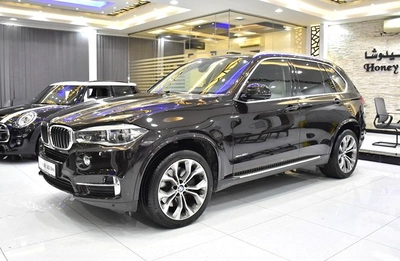 BMW X5 xDrive50i ( 2014 Model ) in Brown Color GCC Specs-0