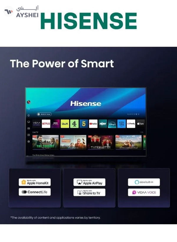Hisense 75-Inch 4K UHD Smart TV – Ideal for Home Entertainment, Movies & Gaming 