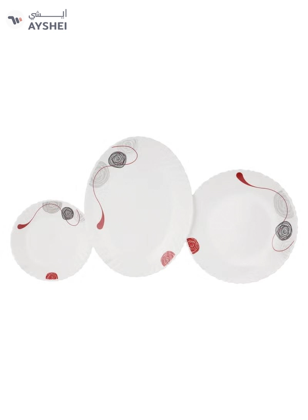 Delcasa 34 Piece Dazzle Opalware Dinner Set- DC3462