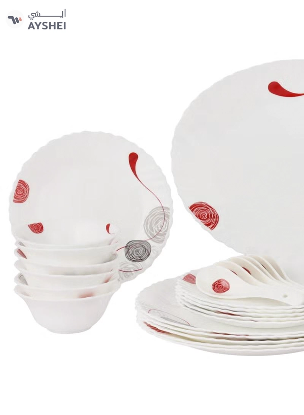 Delcasa 34 Piece Dazzle Opalware Dinner Set- DC3462