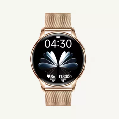 Queen Smart Watch For Women With AMOLED Always On Display Bluetooth Calling Waterproof Fitness Watches For Android iOS Gold-1