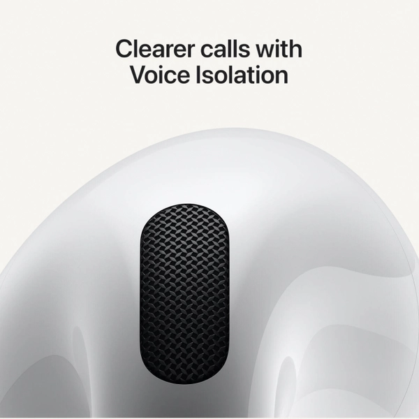 Apple AirPods 4 Wireless Earbuds, Bluetooth Headphones, Personalized Spatial Audio, Sweat and Water Resistant