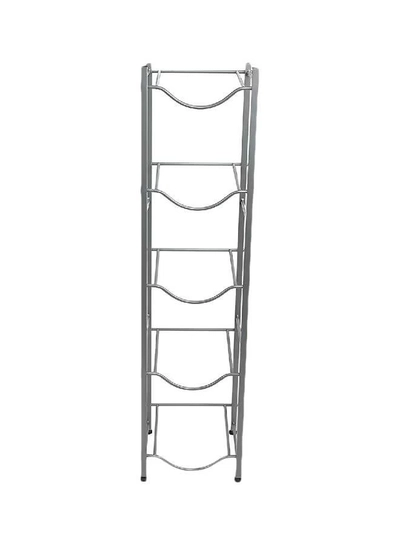 ZL 5-Compartment Metal Water Bottle Stand Grey 138cm-0