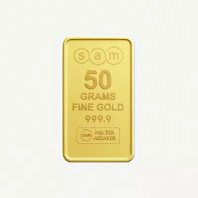 SAM MINTED BAR 50 GM 100% Authentic Approved by UAE Gold Delivery-2