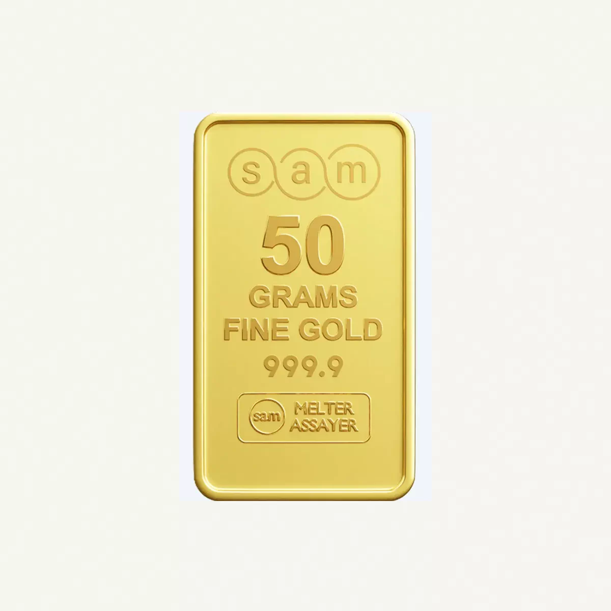 SAM MINTED BAR 50 GM 100% Authentic Approved by UAE Gold Delivery-2-2
