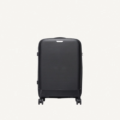 British Traveller 3-Piece Polypropylene Luggage Set | 20”, 24”, 28” Lightweight Suitcases with 360° Spinner Wheels, TSA Lock, Water & Scratch Resistant | Durable Hard Shell Trolley Bags with Telescopic Handle - Black-2