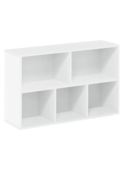 Eworld 5 Cube Reversible Open Shelf Free Standing Book Case Storage Rack for Home and Office Use-2