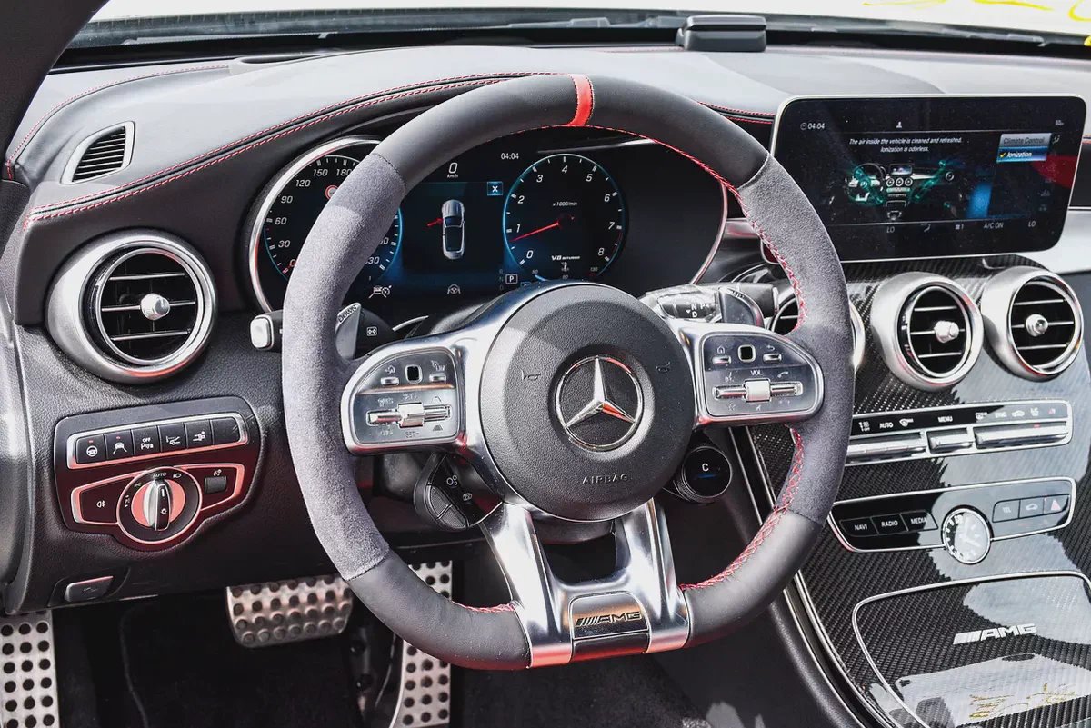 2019 - BENZ C63 S CABRIOLET  - SUPER CLEAN - LIKE NEW - ONLY 68,000 KM-12-12