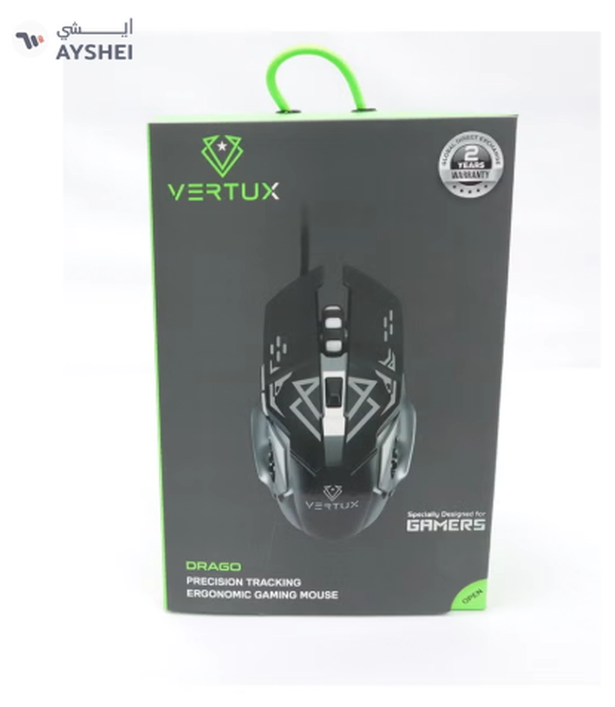 VERTUX Precision Tracking Ergonomic Gaming Mouse -wired-3-3