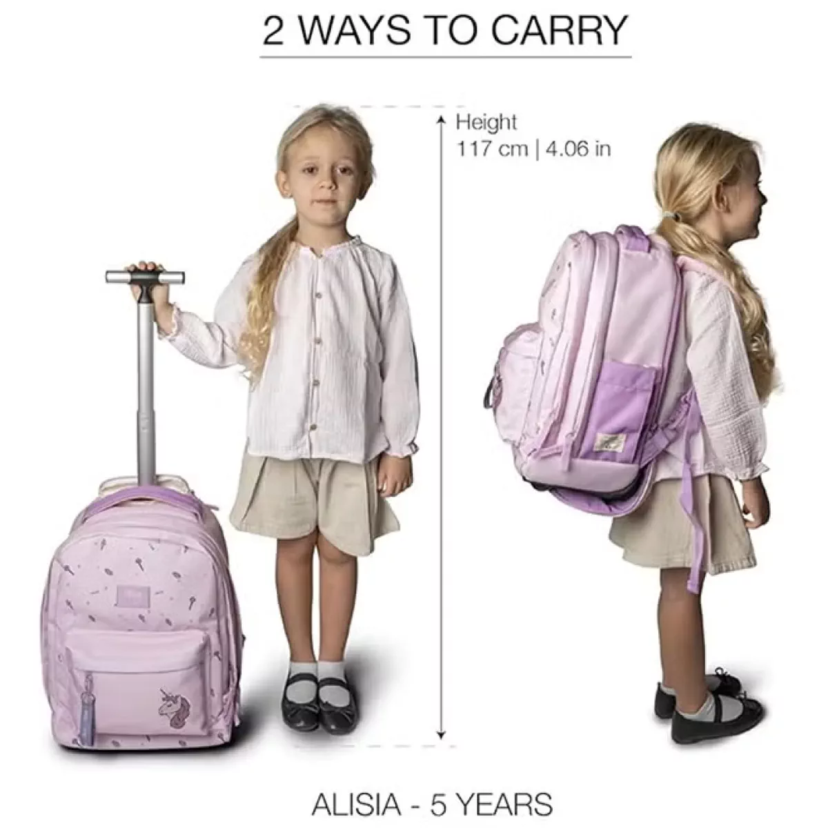 Citron - Kids Trolley Bag - Ballerina - 18-Inch-5-5