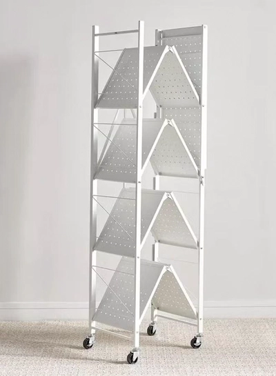 DubaiGallery Foldable Storage Shelves 5 Tier, Storage Racks Kitchen Cabinet, Shelf Storage Multipurpose Rack for Living Room Bedroom Kitchen Garage Easy Assembly-1