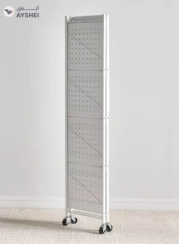 DubaiGallery Foldable Storage Shelves 5 Tier, Storage Racks Kitchen Cabinet, Shelf Storage Multipurpose Rack for Living Room Bedroom Kitchen Garage Easy Assembly