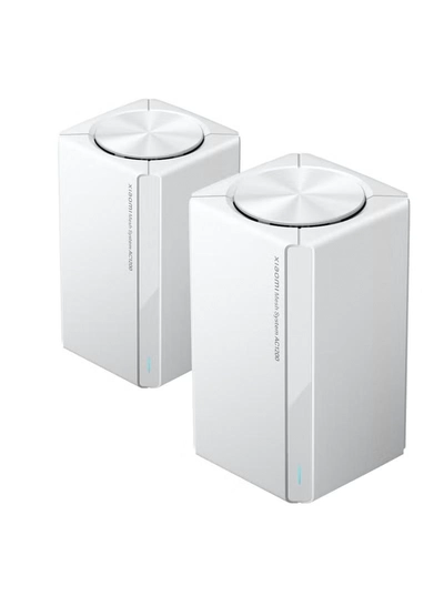 Xiaomi Mesh System AC1200 (2-pack) | 2.4GHz and 5GHz dual-band 1200Mbps |Covers up to 2,800 ft² /260 m² White-0