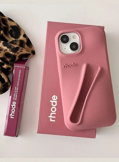 rhode Phone Case with Peptide Salty Tan Lip Tint, Protective Mobile Cover-2