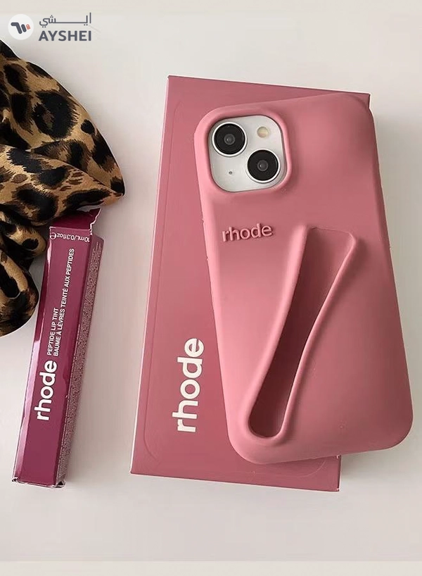 rhode Phone Case with Peptide Salty Tan Lip Tint, Protective Mobile Cover