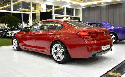 BMW 640i GranCoupe M-Kit ( 2016 Model ) in Red Color GCC Specs-4