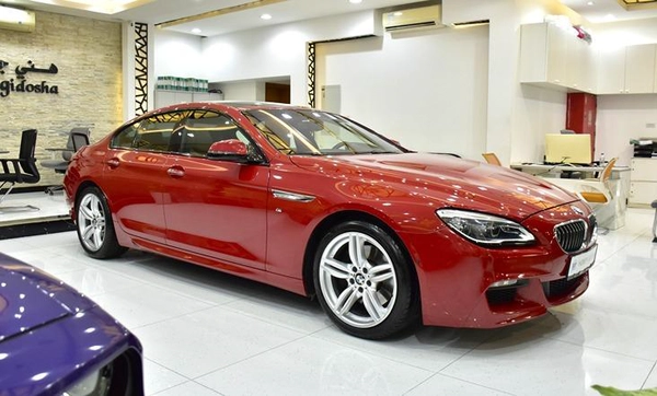 BMW 640i GranCoupe M-Kit ( 2016 Model ) in Red Color GCC Specs