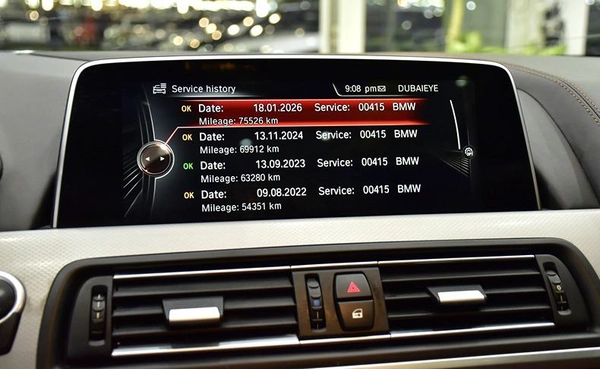 BMW 640i GranCoupe M-Kit ( 2016 Model ) in Red Color GCC Specs