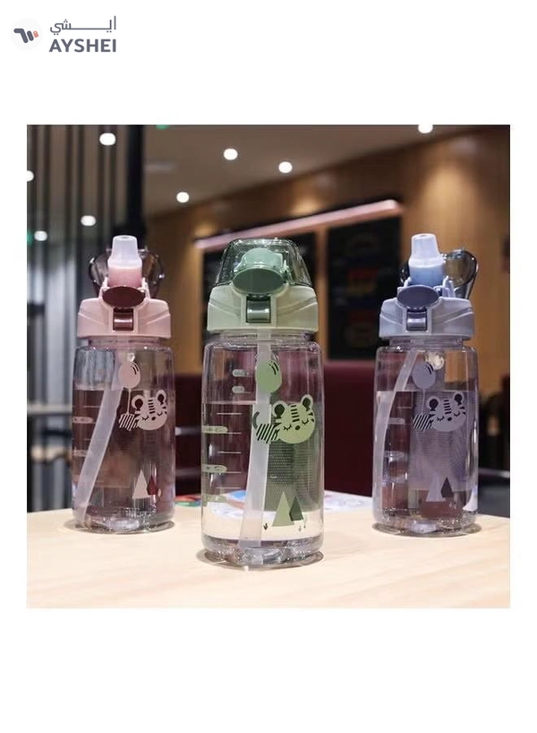 ORiTi Tiger Leak Proof Water Bottle With Straw