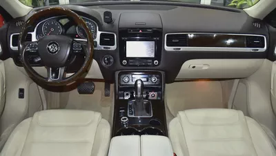 EXCELLENT DEAL for our Volkswagen Touareg ( 2015 Model ) in Brown Color GCC Specs-10