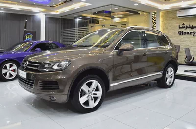 EXCELLENT DEAL for our Volkswagen Touareg ( 2015 Model ) in Brown Color GCC Specs-1