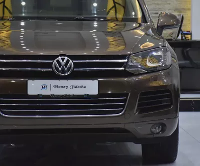 EXCELLENT DEAL for our Volkswagen Touareg ( 2015 Model ) in Brown Color GCC Specs-3