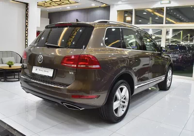 EXCELLENT DEAL for our Volkswagen Touareg ( 2015 Model ) in Brown Color GCC Specs-5