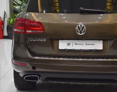EXCELLENT DEAL for our Volkswagen Touareg ( 2015 Model ) in Brown Color GCC Specs-7