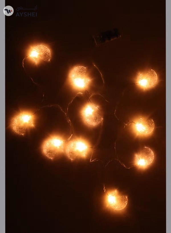 Yuwell Ramadan String Lights Battery Operated Led String Light Star Fairy String Lights For Eid Festival Home And Garden Decorations Indoor Outdoor Ramadan Light 2M 10 Pcs