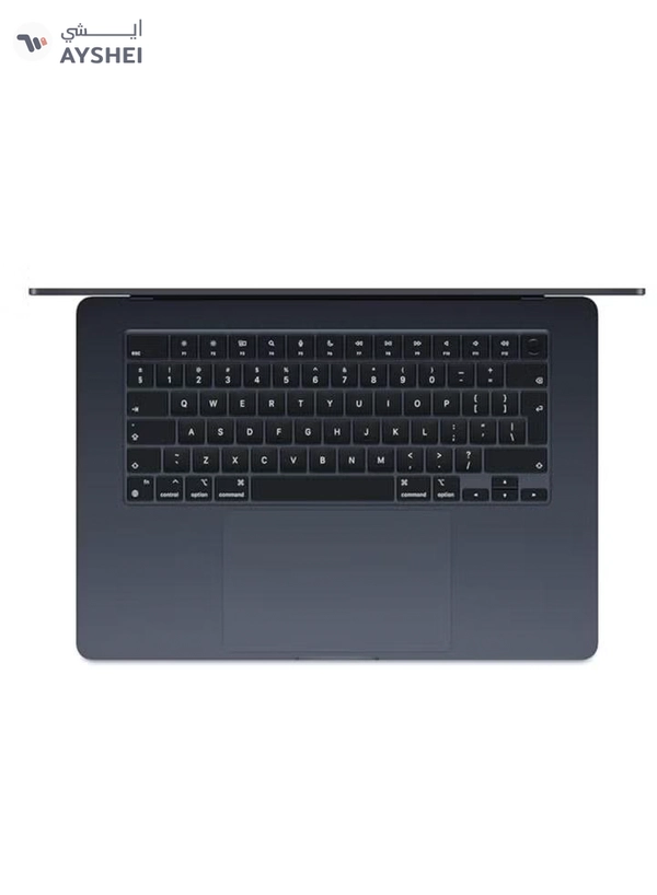 Apple New 2025 MacBook Air MW1L3 15-Inch Display, Apple M4 Chip 10-Core CPU 10-Core GPU Processor/16GB RAM/256GB SSD/macOS English/Arabic Midnight