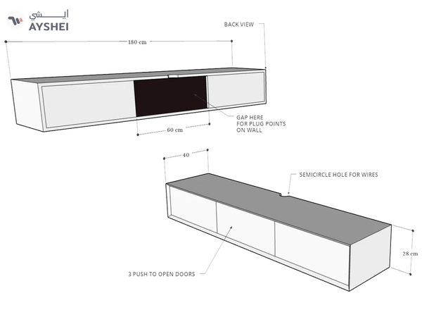 Klaus Wall Mounted TV Cabinet Collection
