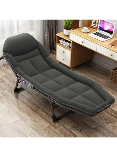 DubaiGallery Folding bed single bed office nap lounge chair portable nap bed multifunctional simple marching escort bed-0