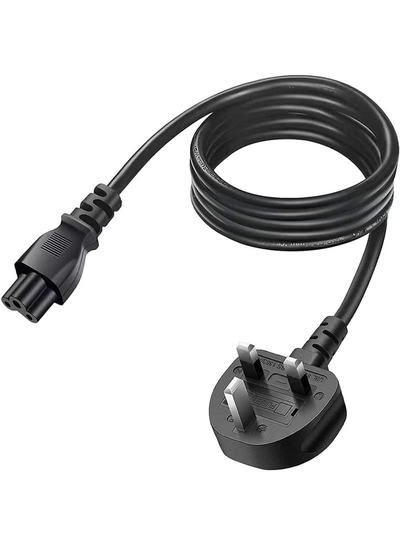 Eworld Premium 13A C5 Laptop Power Cable, 3-Pin UK Plug, 1.5m -3