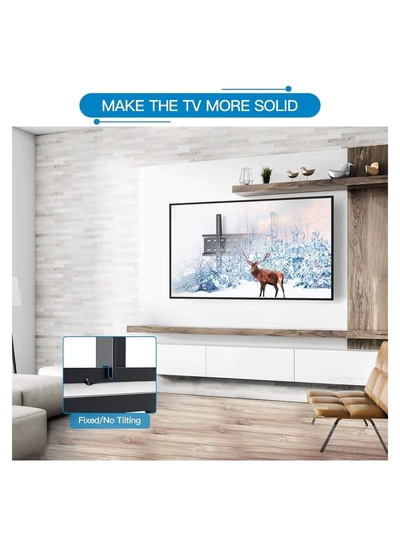 Eworld Fixed TV Wall Mount Bracket for 32-80 Inch Screens, Supports LED LCD TVs up to 60kg-1