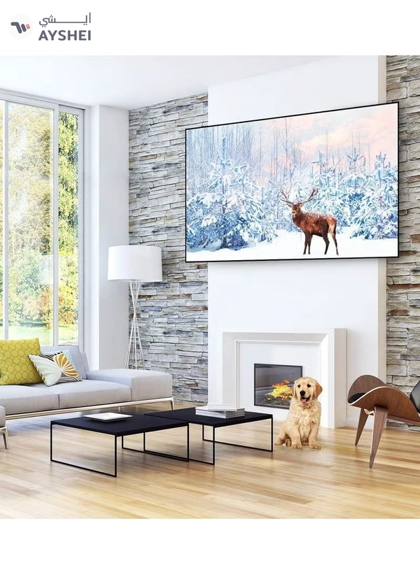 Eworld Fixed TV Wall Mount Bracket for 32-80 Inch Screens, Supports LED LCD TVs up to 60kg