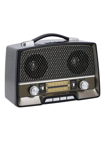GEEPAS Rechargeable Radio with Bluetooth, 3-Band Radio, | AUX Input, Rechargeable Battery Radio | AC/ DC Operation | BT/ FM/ MP3/ USB/ TF Card | GR13016-3