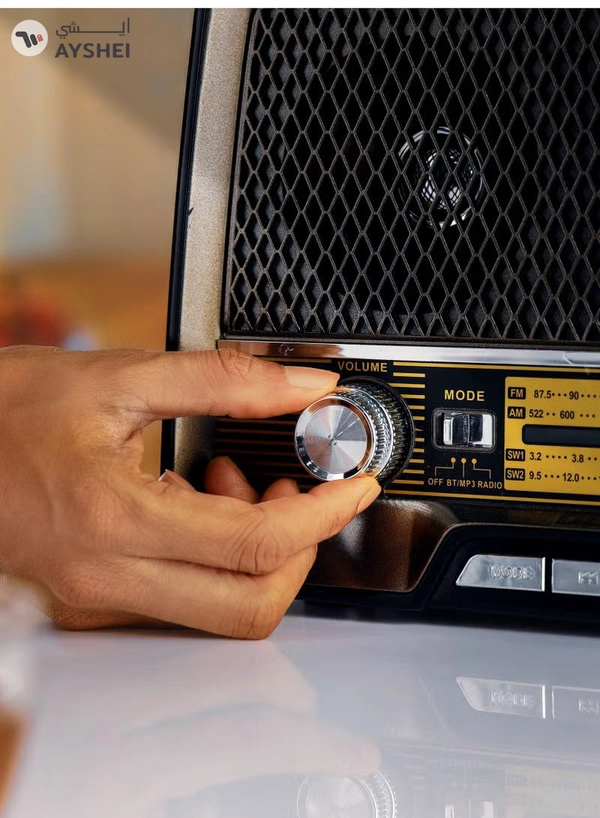 GEEPAS Rechargeable Radio with Bluetooth, 3-Band Radio, | AUX Input, Rechargeable Battery Radio | AC/ DC Operation | BT/ FM/ MP3/ USB/ TF Card | GR13016