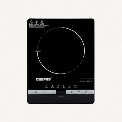 GEEPAS Digital Infrared Cooker With 2000W Ceramic Heating Element, 4 Digit LED Display, Touch Control-0
