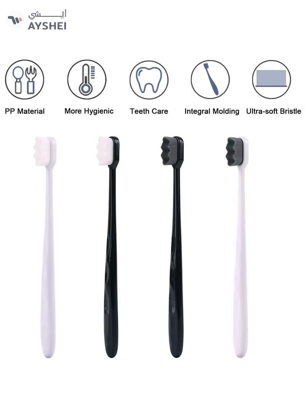 ORiTi Micro Nano 10000+ Floss Bristle Toothbrush White/Black