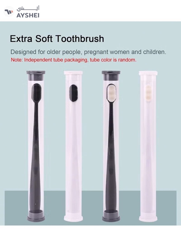 ORiTi Micro Nano 10000+ Floss Bristle Toothbrush White/Black
