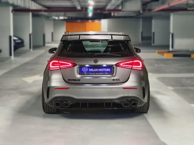 Mercedes A45 S+ 2020, GCC specification, Low Mileage, Special original color, Warranty and Service.-5