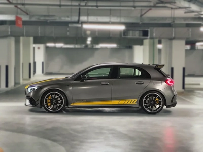 Mercedes A45 S+ 2020, GCC specification, Low Mileage, Special original color, Warranty and Service.-7