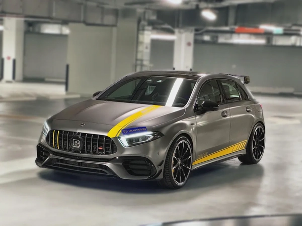 Mercedes A45 S+ 2020, GCC specification, Low Mileage, Special original color, Warranty and Service.