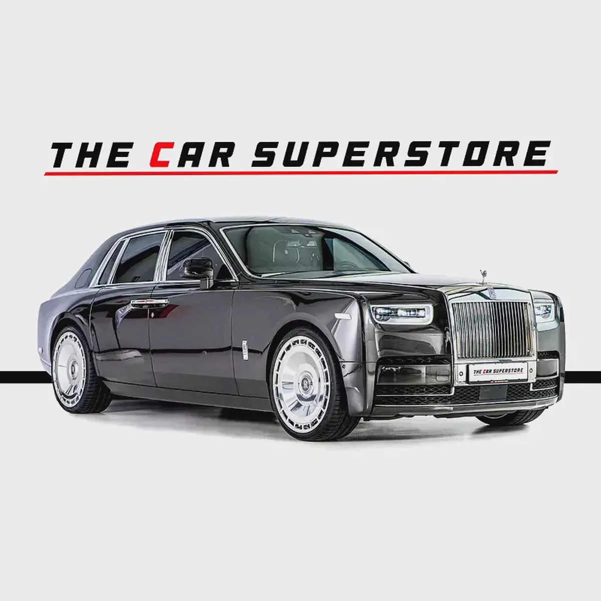 Rolls Royce Phantom-Diamond Grey Exterior Color-24 Inch Chrome Rims-Star Light System