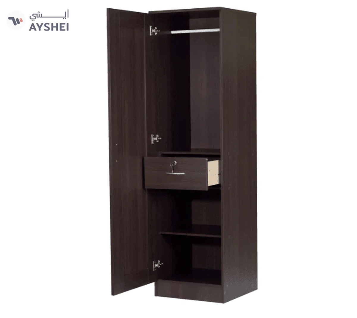 Wardrobe, 1 Door, MDF Custom-3-3
