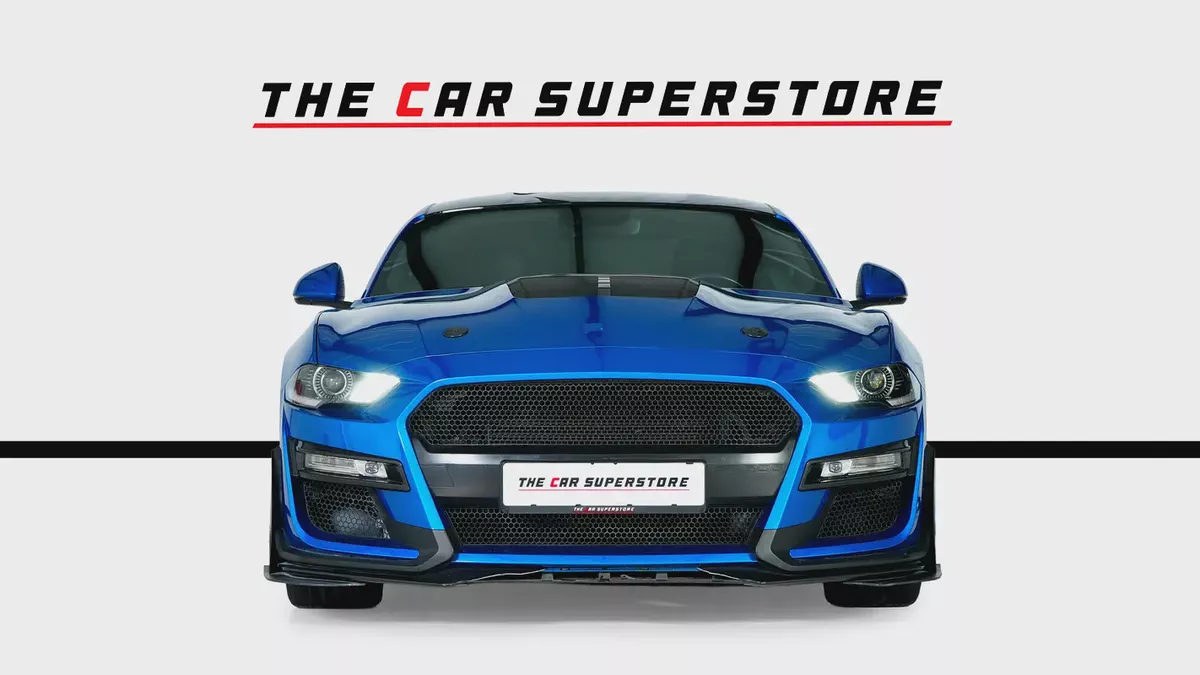 Ford Mustang GT 5L V8-Sports Exhaust System-Aerodynamic Body Kit-High Gloss Black Rims-2-2