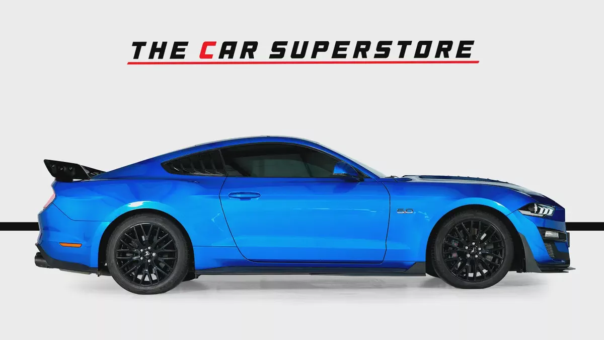 Ford Mustang GT 5L V8-Sports Exhaust System-Aerodynamic Body Kit-High Gloss Black Rims-8-8