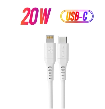 PROMATE iPhone14 Type-C to Lightning Cable for iPhone 13, Ultra-Fast Charging 3A USB-C to Lightning-0